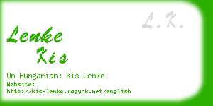 lenke kis business card